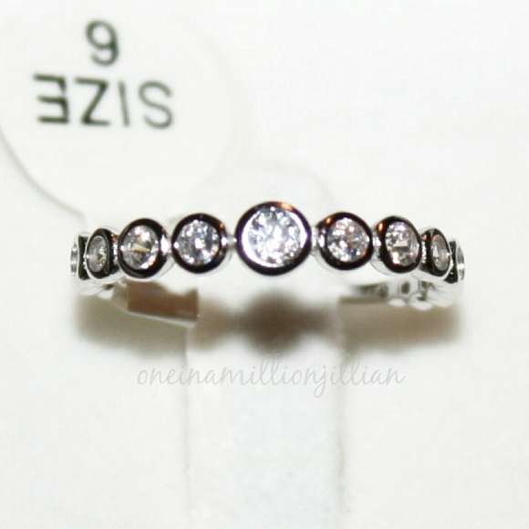 Sterling Silver 2 Way Bubble Eternity Ring - Picture 2 of 8